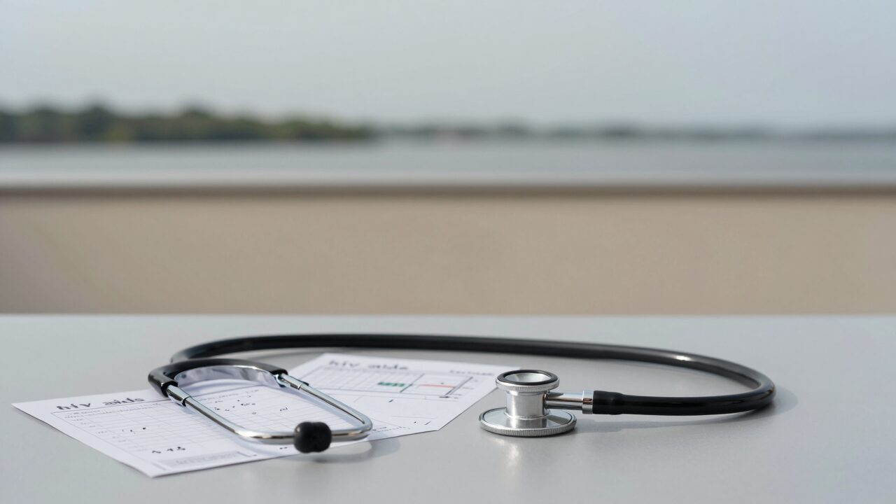에이즈 진단 검사 과정을 보여 주는 대표 이미지