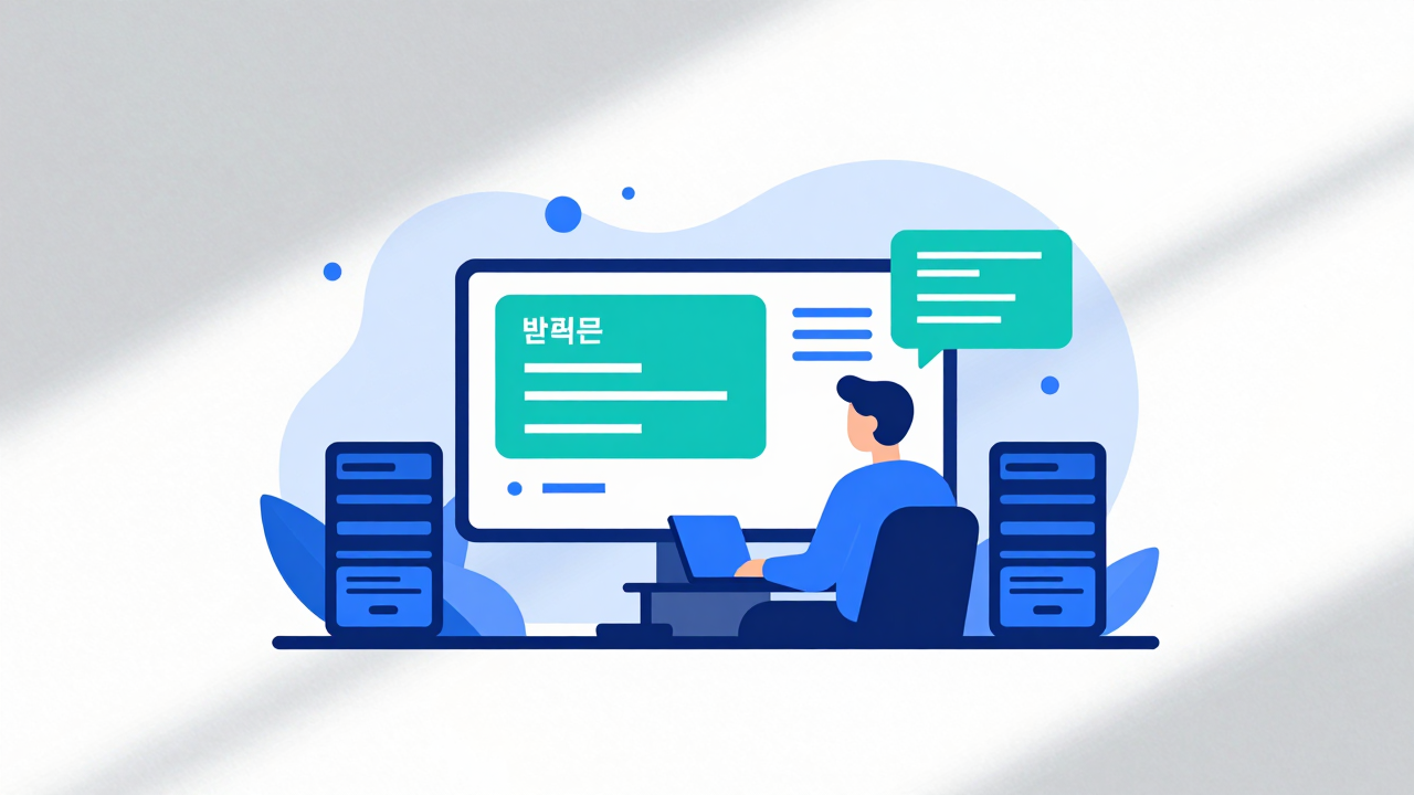 반복문 for 개념을 시각화한 Go 프로그래밍 일러스트